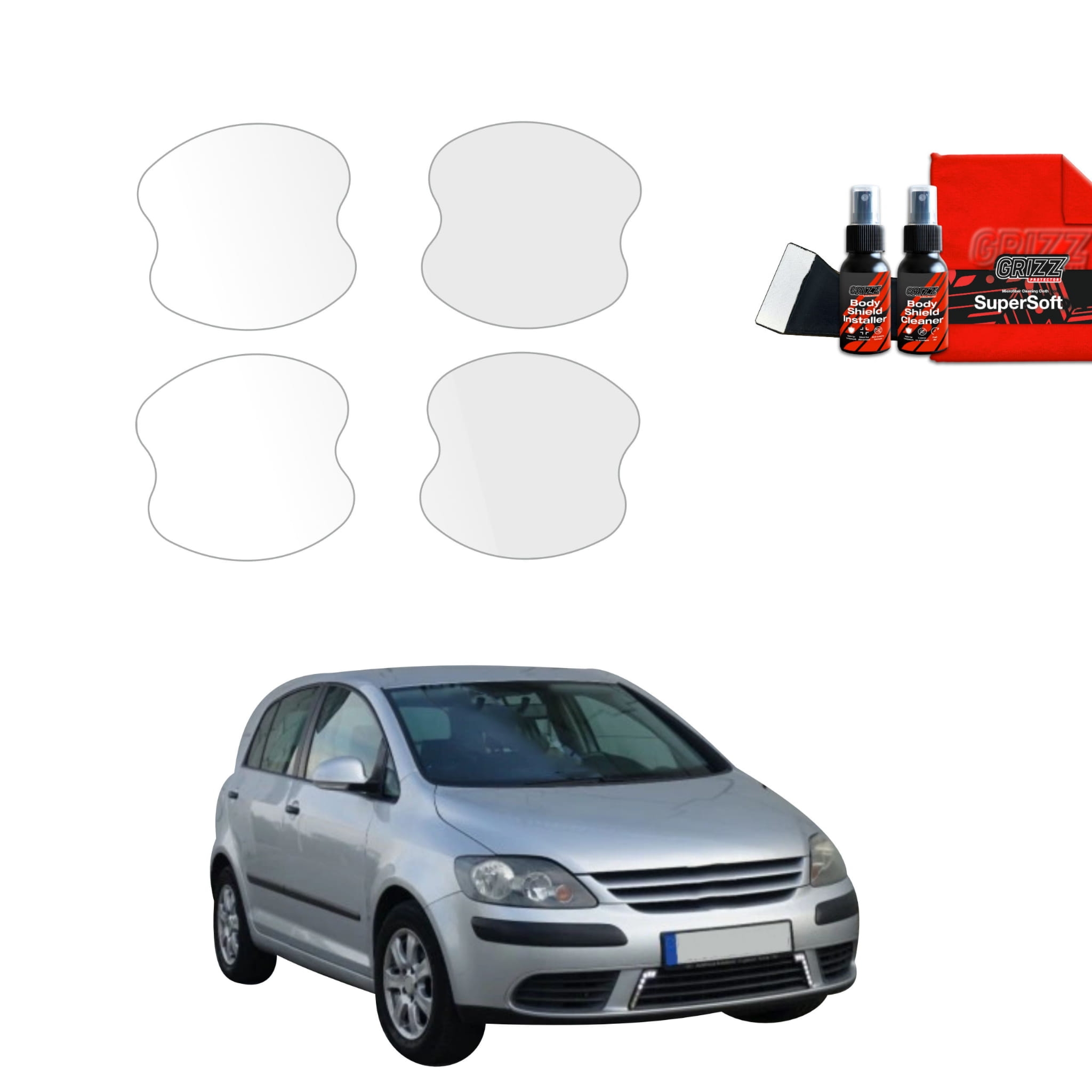 4w1 Folia ochronna pod klamki Grizz Protector do Volkswagen Golf Plus Hatchback 5D (2004-2008)