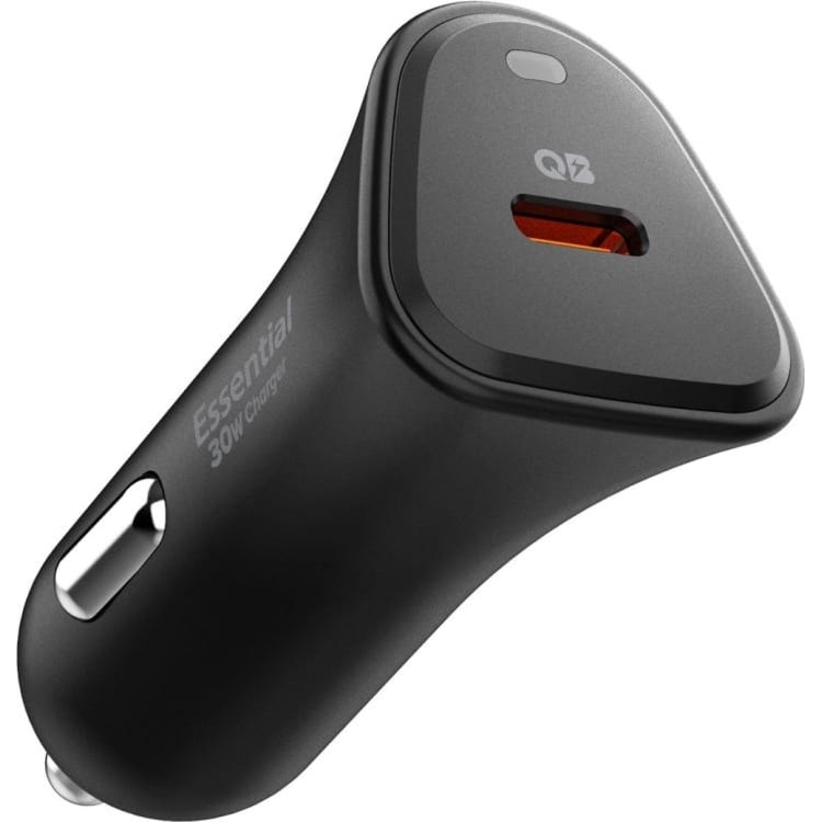 Ładowarka samochodowa Spigen Essential EV301 30W PD PPS USB-C, czarna