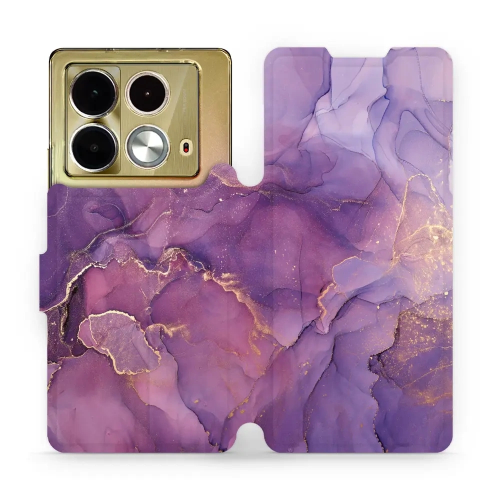 Image of Etui z klapką do Infinix Note 40, Mobiwear Book, fioletowe