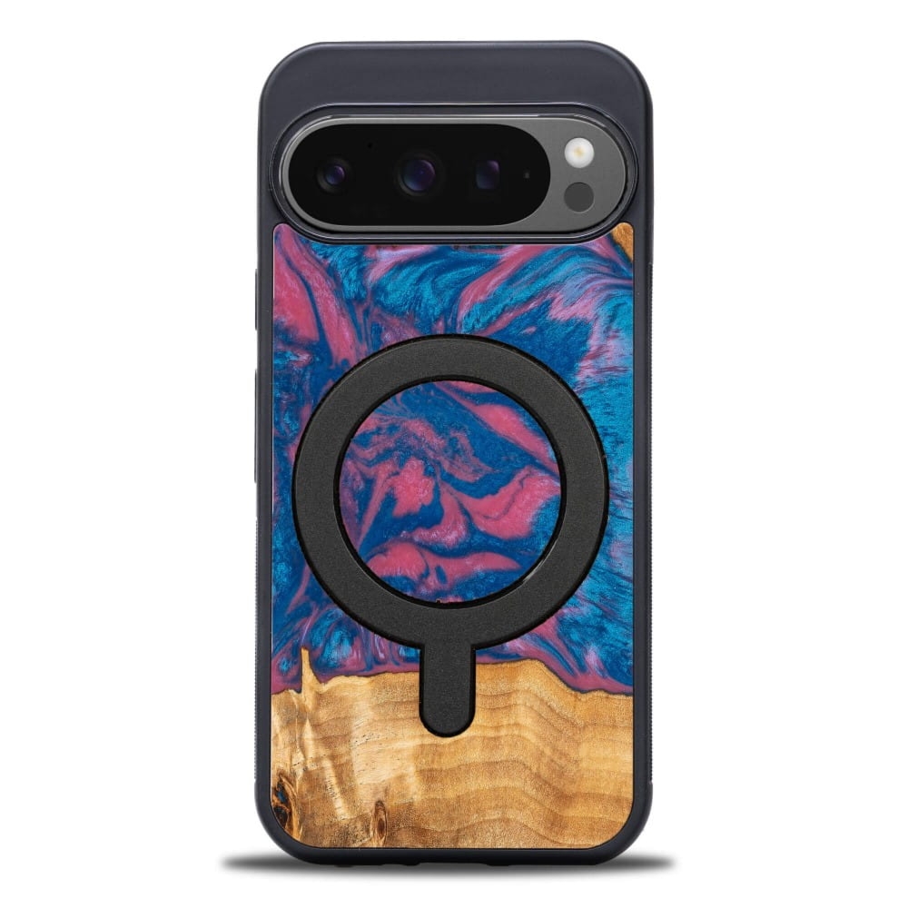 Drewniane etui do Google Pixel 10 Pro XL, Bewood Unique Neons Vegas do MagSafe