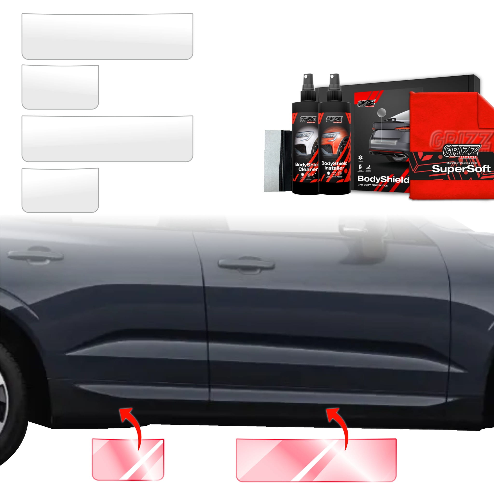 4w1 Folia ochronna Grizz Protector na progi do Volvo XC60 2 (2022-2026)