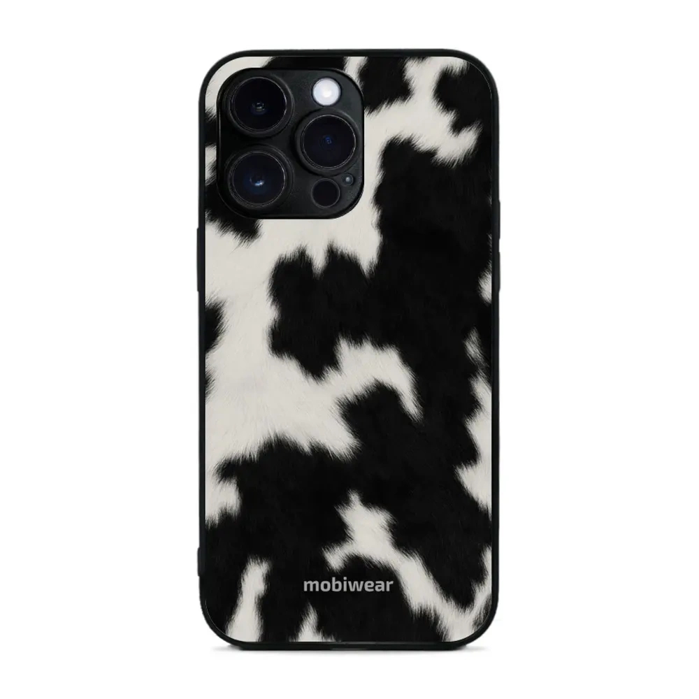 Etui ochronne do iPhone 14 Pro Max, Mobiwear Glossy Case, krowie futerko