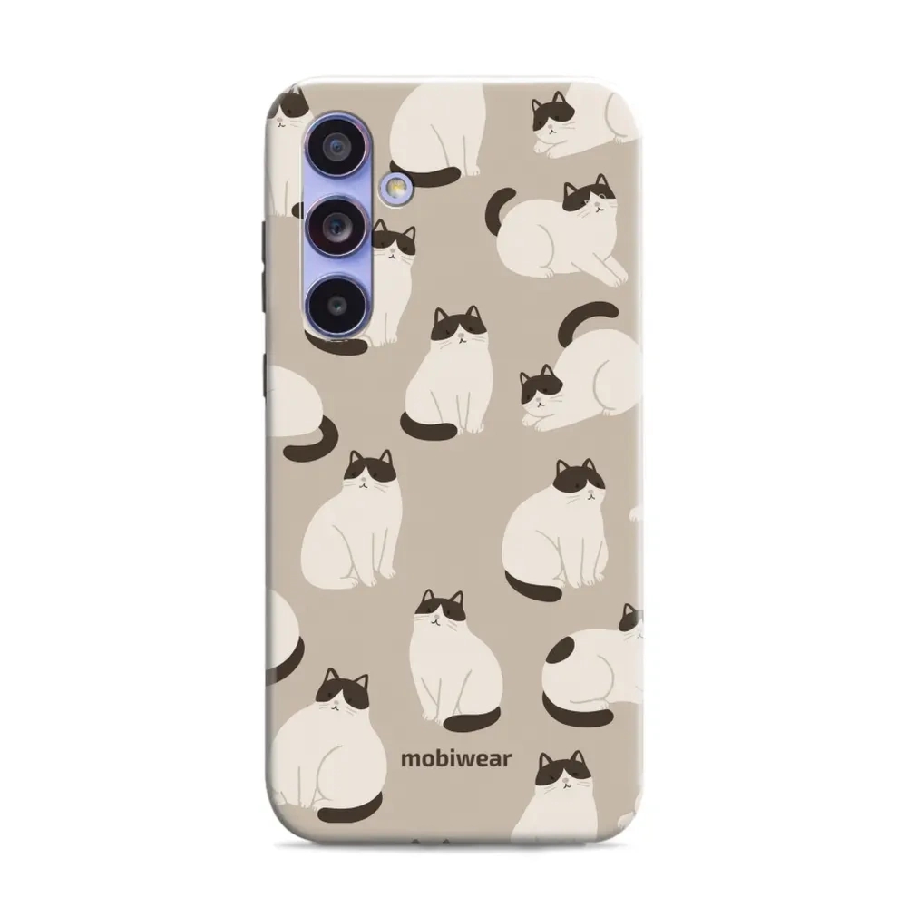 Etui ochronne do Galaxy A54 5G, Mobiwear Elite Pro, kawa miau