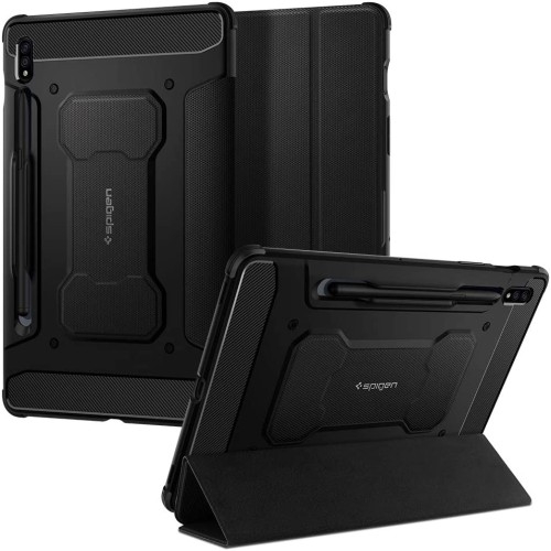 Image of Etui Spigen Rugged Armor Pro Galaxy Tab S8/S7, czarne