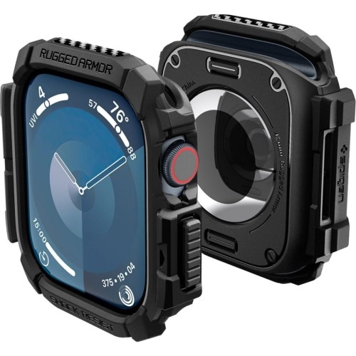 Image of Etui Spigen Rugged Armor do Apple Watch 10 42 mm, czarne