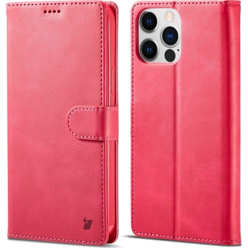 Image of Etui Bizon Case Wallet do iPhone 14 Pro Max, różowe
