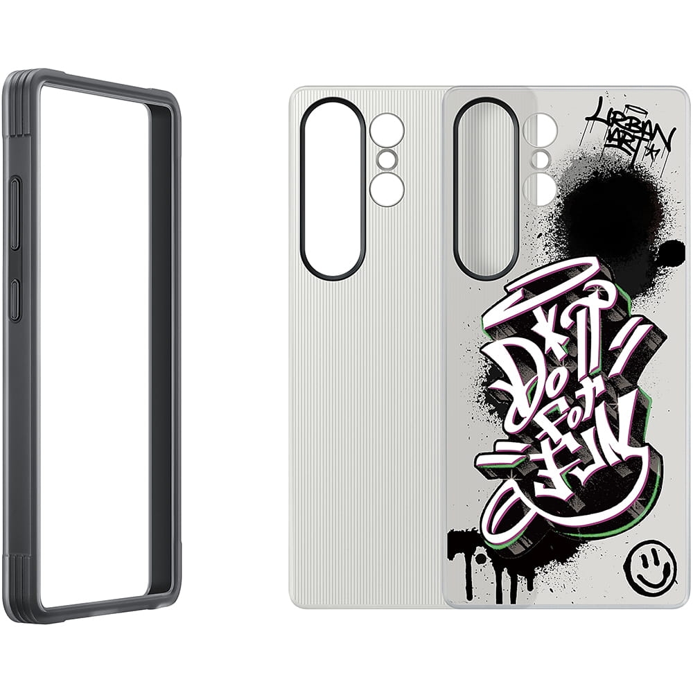 Image of Etui Samsung FlipSuit do Galaxy S25 Ultra, czarne z wymienną płytką