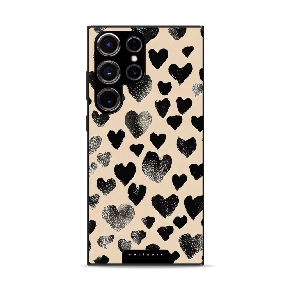 Etui ochronne do Galaxy S23 Ultra, Mobiwear Glossy Case, beżowa miłość