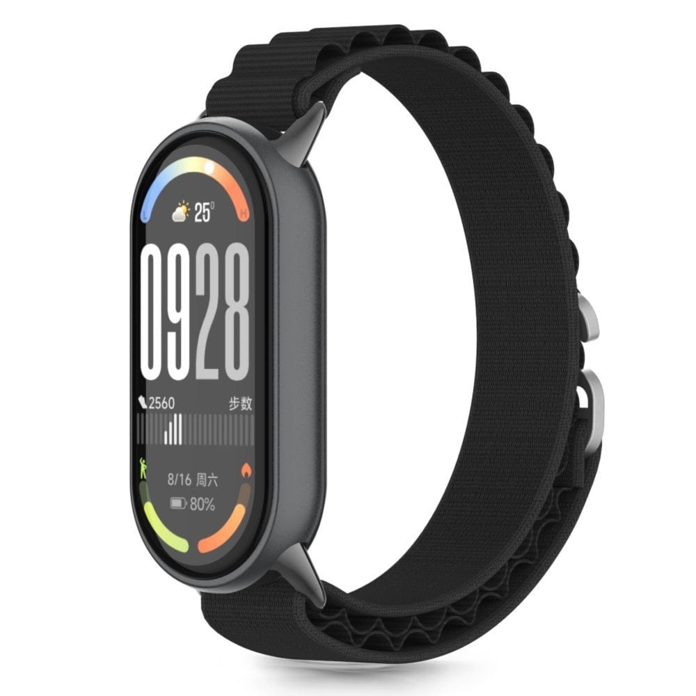 Pasek Tech-Protect Nylon Pro do Xiaomi Smart Band 10 / 9 / 9 NFC / 8,  czarny