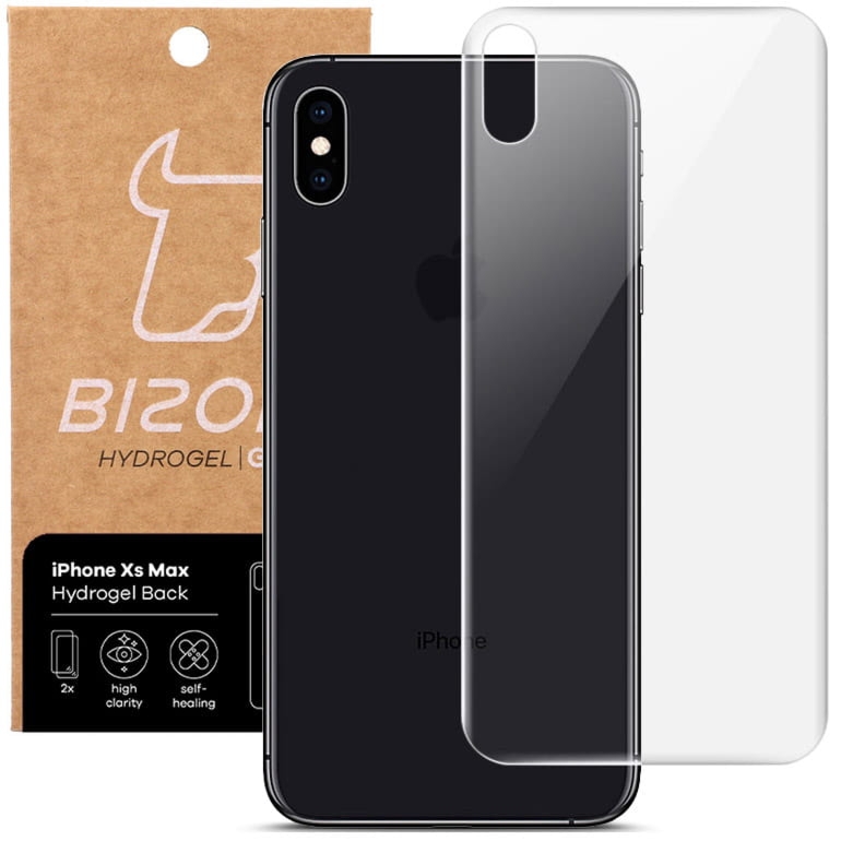 Folia hydrożelowa na tył Bizon Film Hydrogel, iPhone Xs Max, 2 sztuki