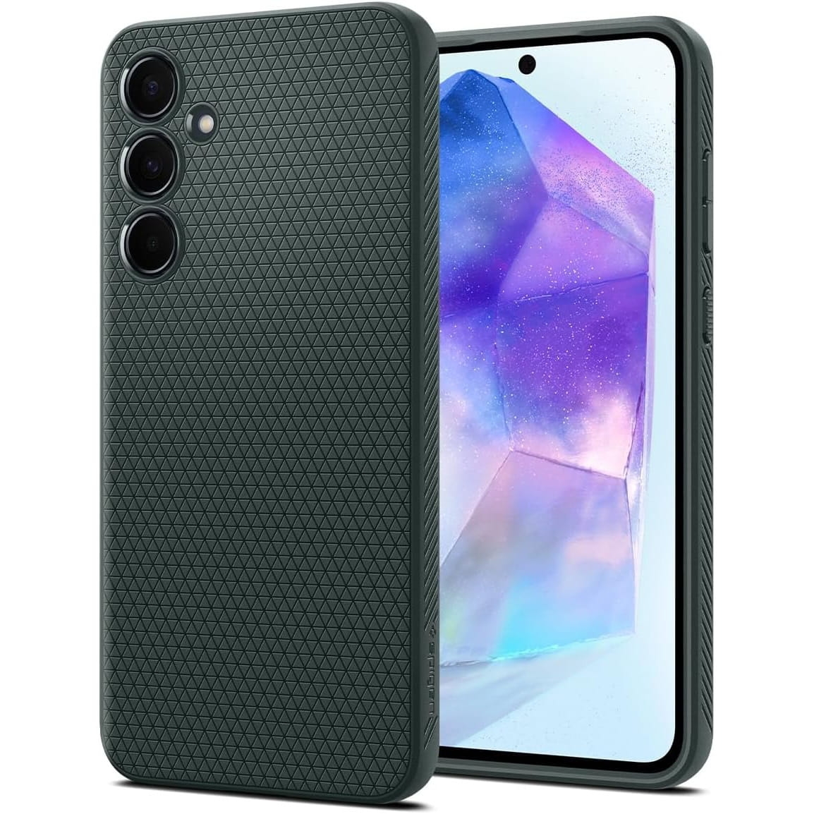 Image of Etui Spigen Liquid Air do Galaxy A55 5G, zielone