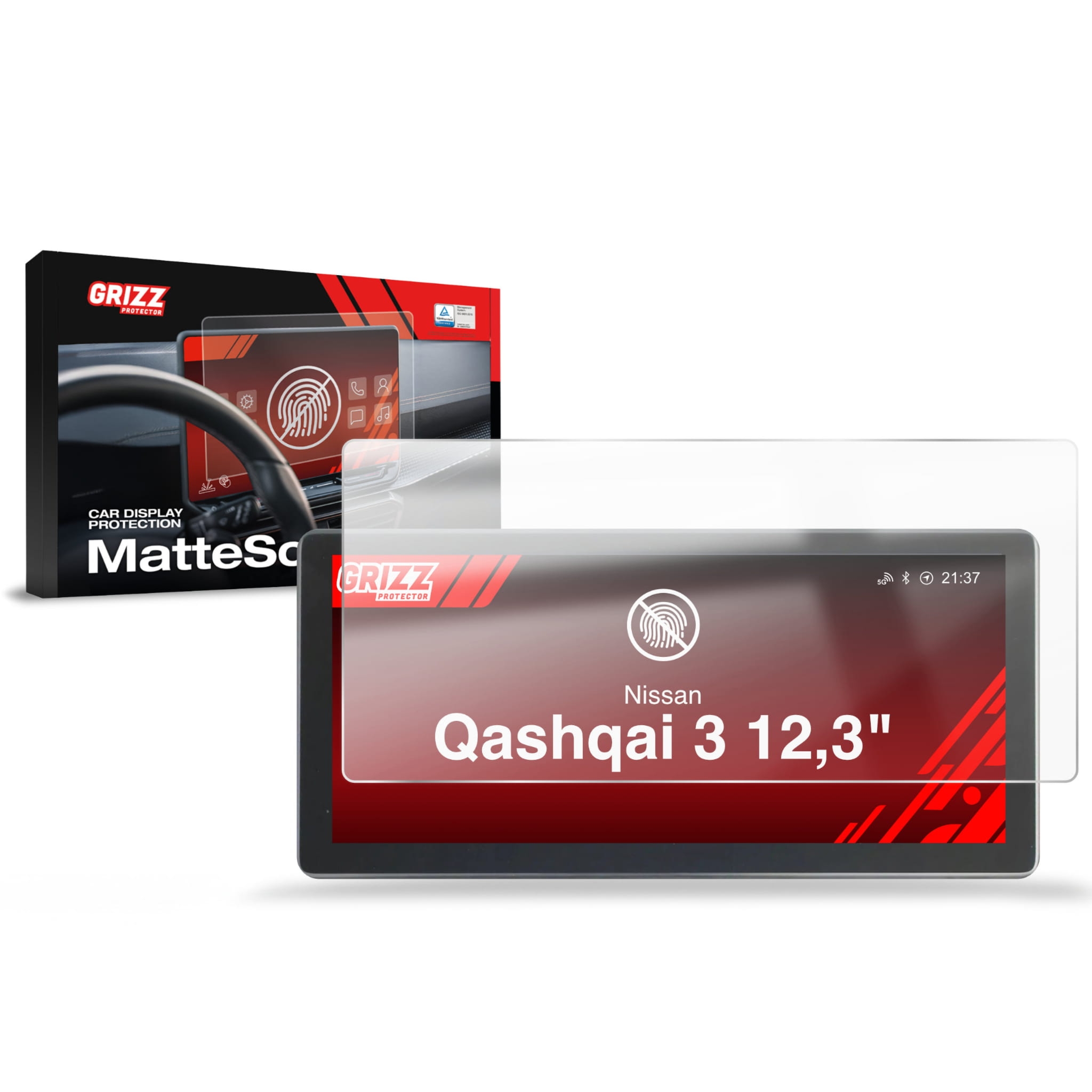 Folia antyodciskowa Grizz Protector do Nissan Qashqai 3 12,3″ (2021-2025)