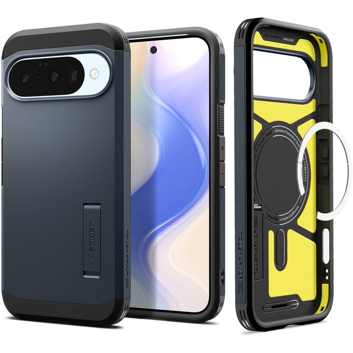 Etui Spigen Tough Armor Mag do MagSafe do Google Pixel 10 Pro / Pixel 10, granatowe