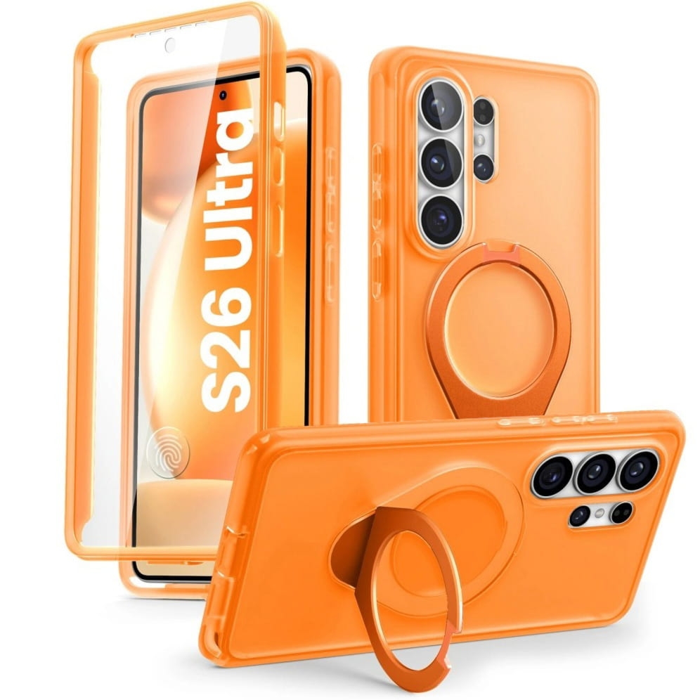 Etui pancerne Supcase i-Blason Cosmo Mag RingStand SP MagSafe do Galaxy S26 Ultra, pomarańczowe