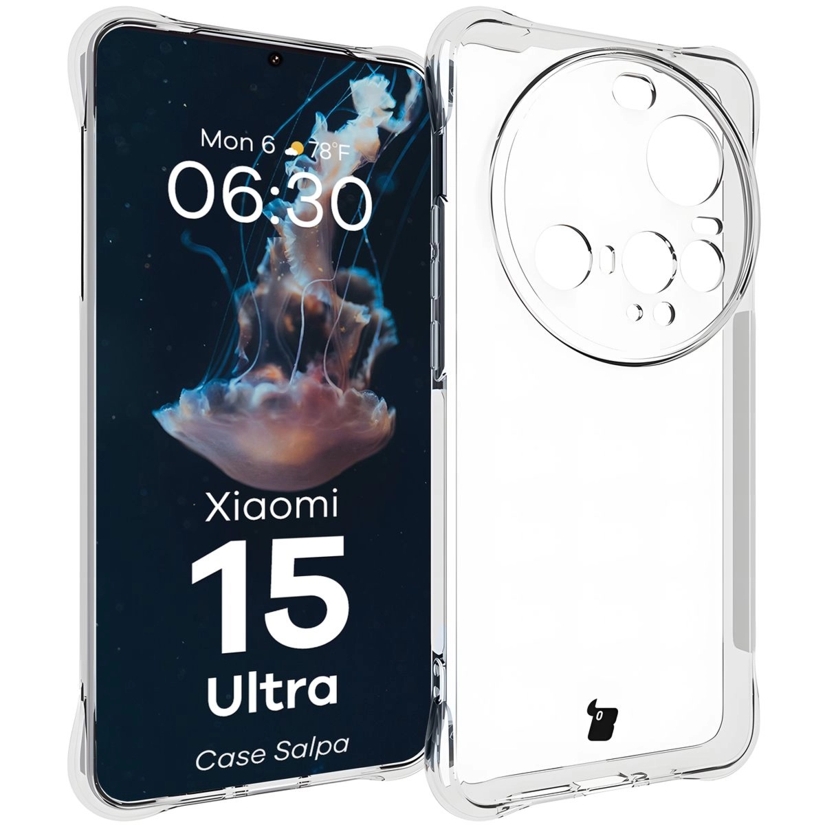 Elastyczne etui Bizon Case Salpa do Xiaomi 15 Ultra, przezroczyste