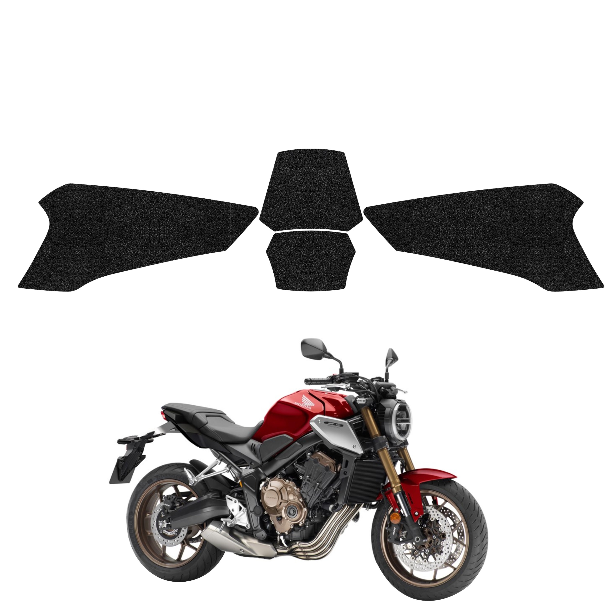 4w1 Czarna powłoka techniczna Grizz Protector na bak Honda CB650R (2021-2023)