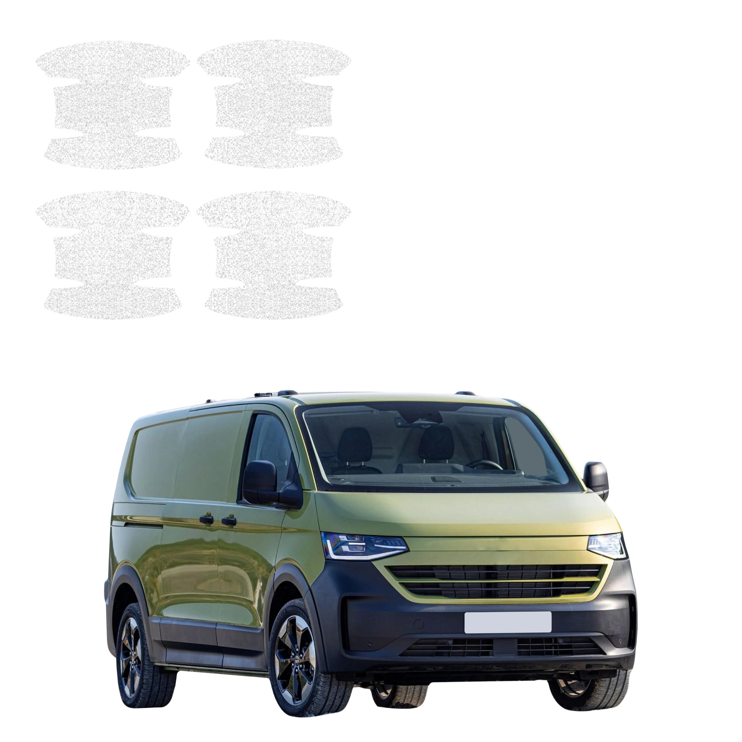 4w1 Biała powłoka techniczna Grizz Protector pod klamki Volkswagen Transporter (2024-2026)