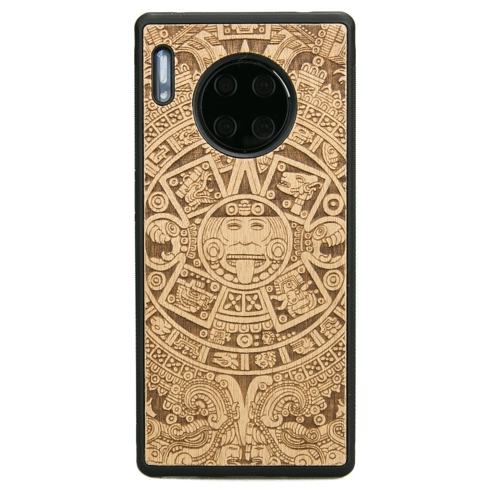 Image of Drewniane etui do Huawei Mate 30 Pro, Bewood Kalendarz Aztecki Aniegre