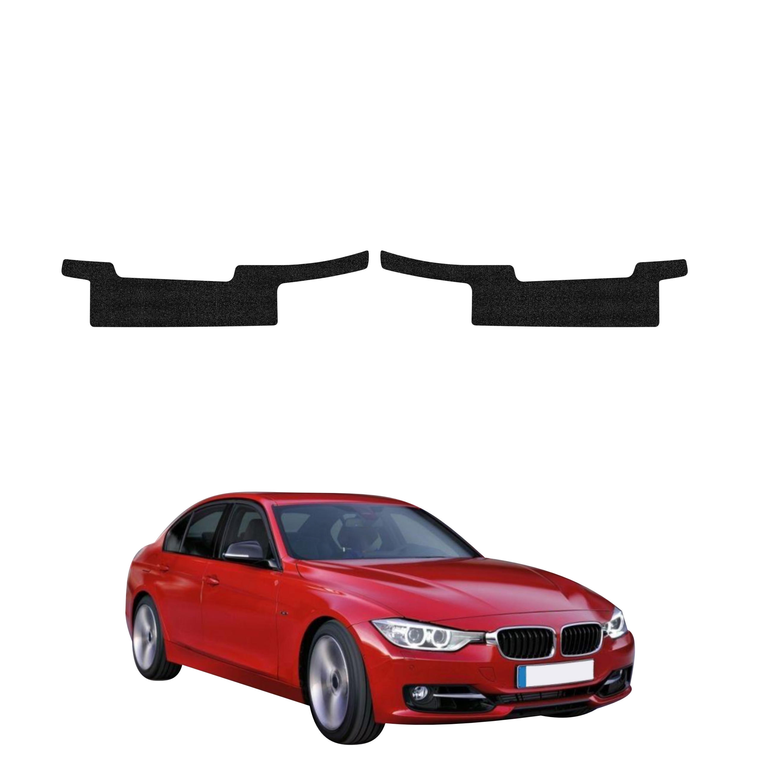 2w1 Czarna powłoka techniczna Grizz Protector na progi BMW 3 F30 Sedan Pre-LCI (2011-2015)