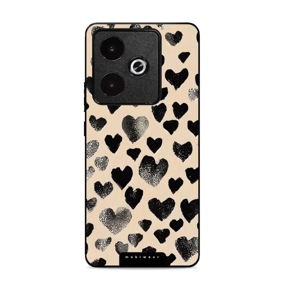 Etui ochronne do Realme GT 7T, Mobiwear Glossy Case, beżowa miłość