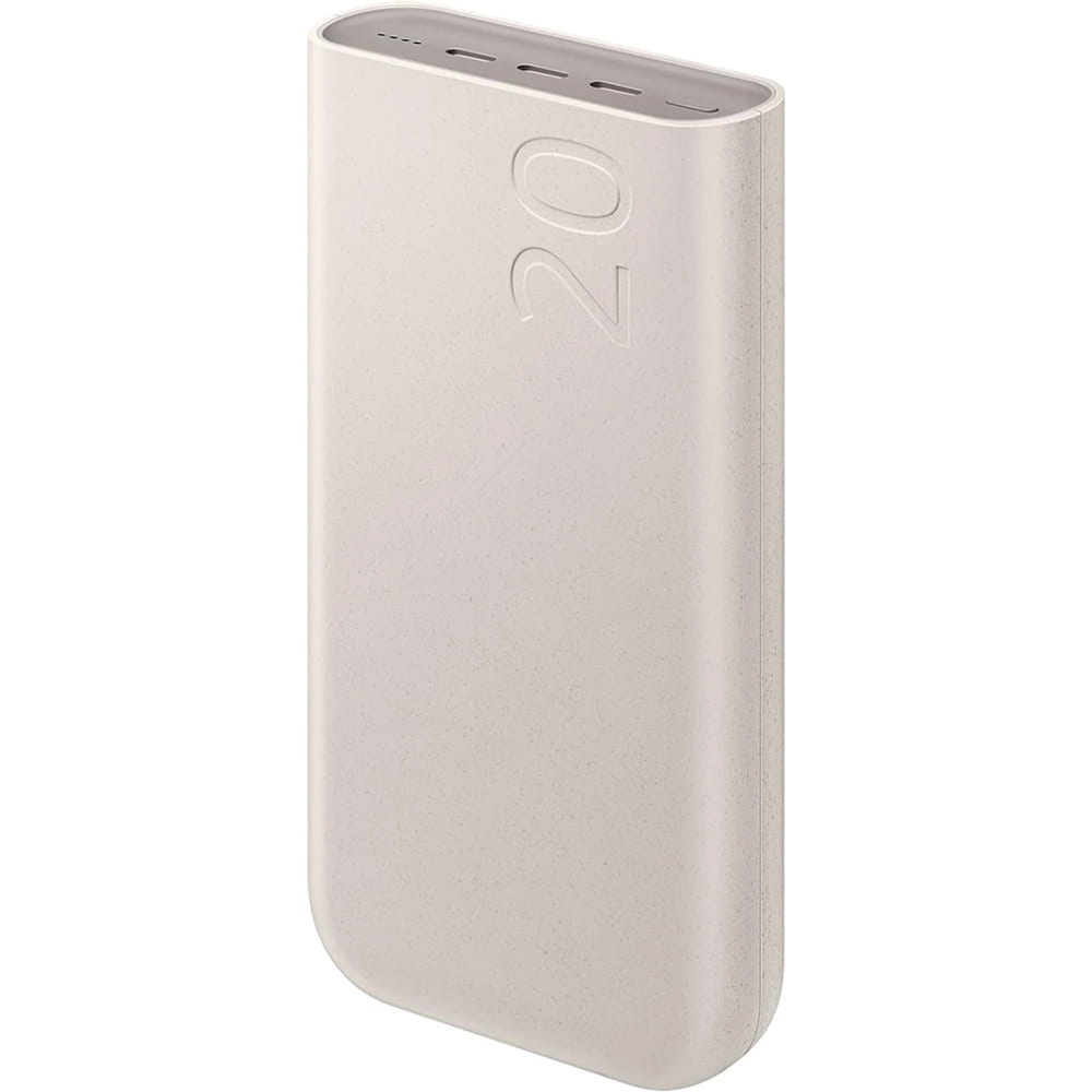 Powerbank Samsung Battery Pack 20000mAh, 3x USB-C, 45W PD, SFC, beżowy