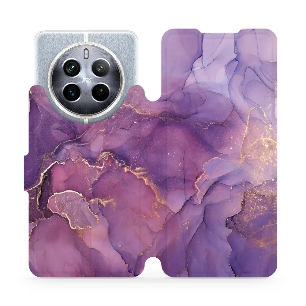 Image of Etui z klapką do Realme 12 5G, Mobiwear Book, fioletowe