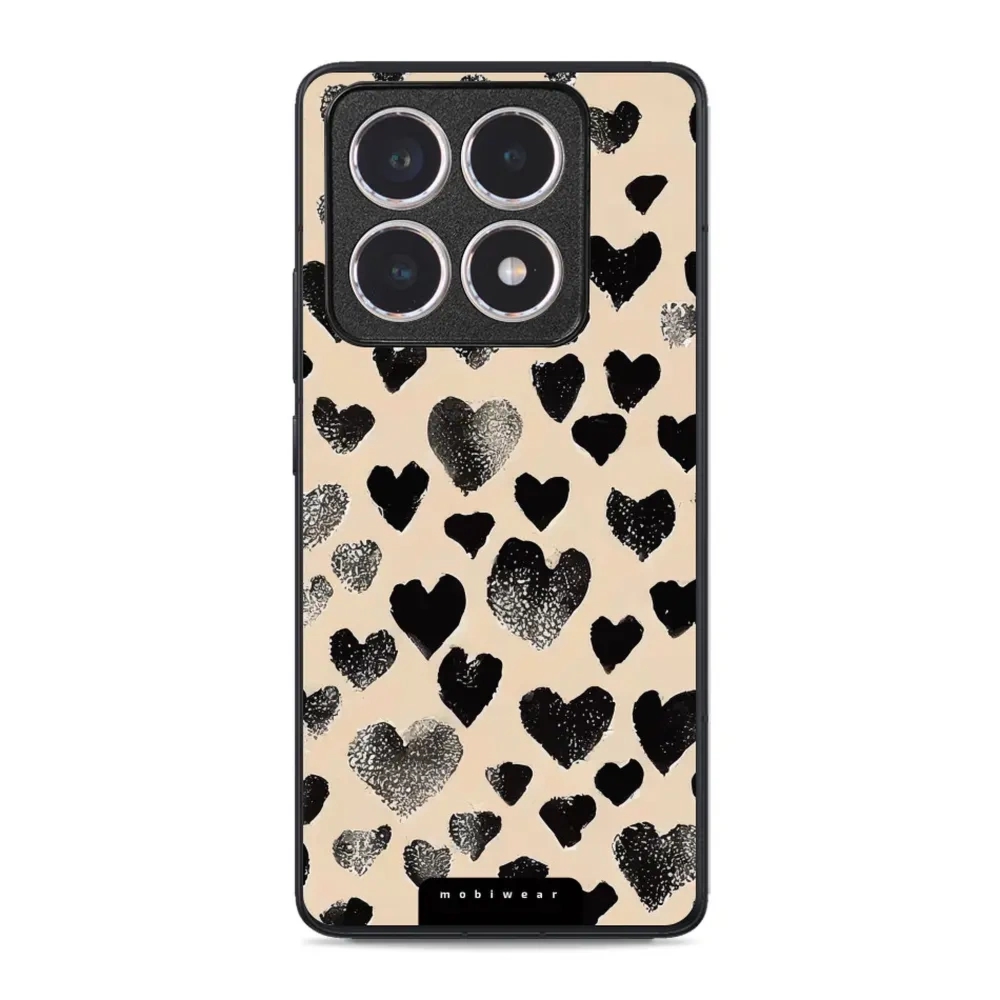 Etui ochronne do Xiaomi 14T, Mobiwear Glossy Case, beżowa miłość