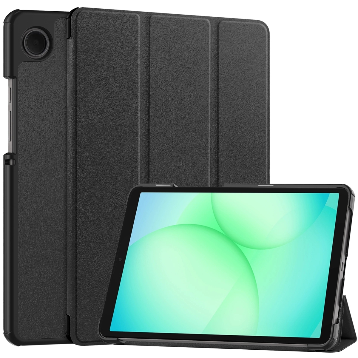 Etui z klapką Bizon Case Tab Croc do Galaxy Tab A11 / A9, czarne