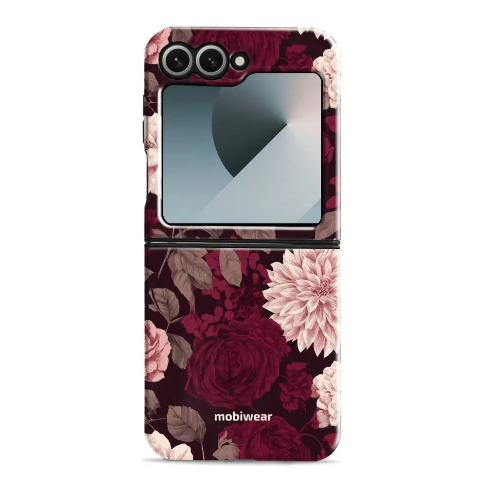 Etui ochronne do Galaxy Z Flip7 FE, Mobiwear Elite Pro, wino i dalie