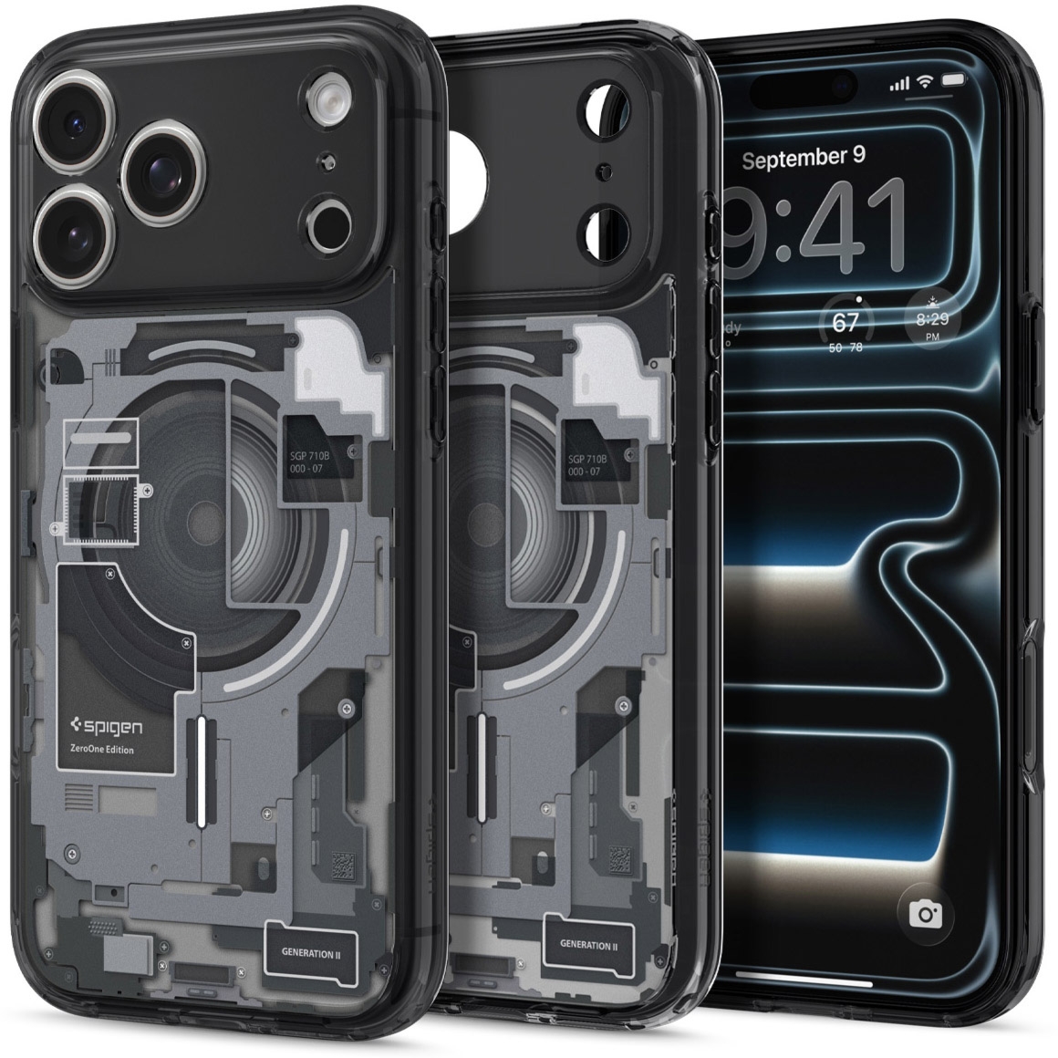 Etui Spigen Ultra Hybrid Mag do MagSafe do iPhone 18 Pro, przydymione-szare (Zero One)