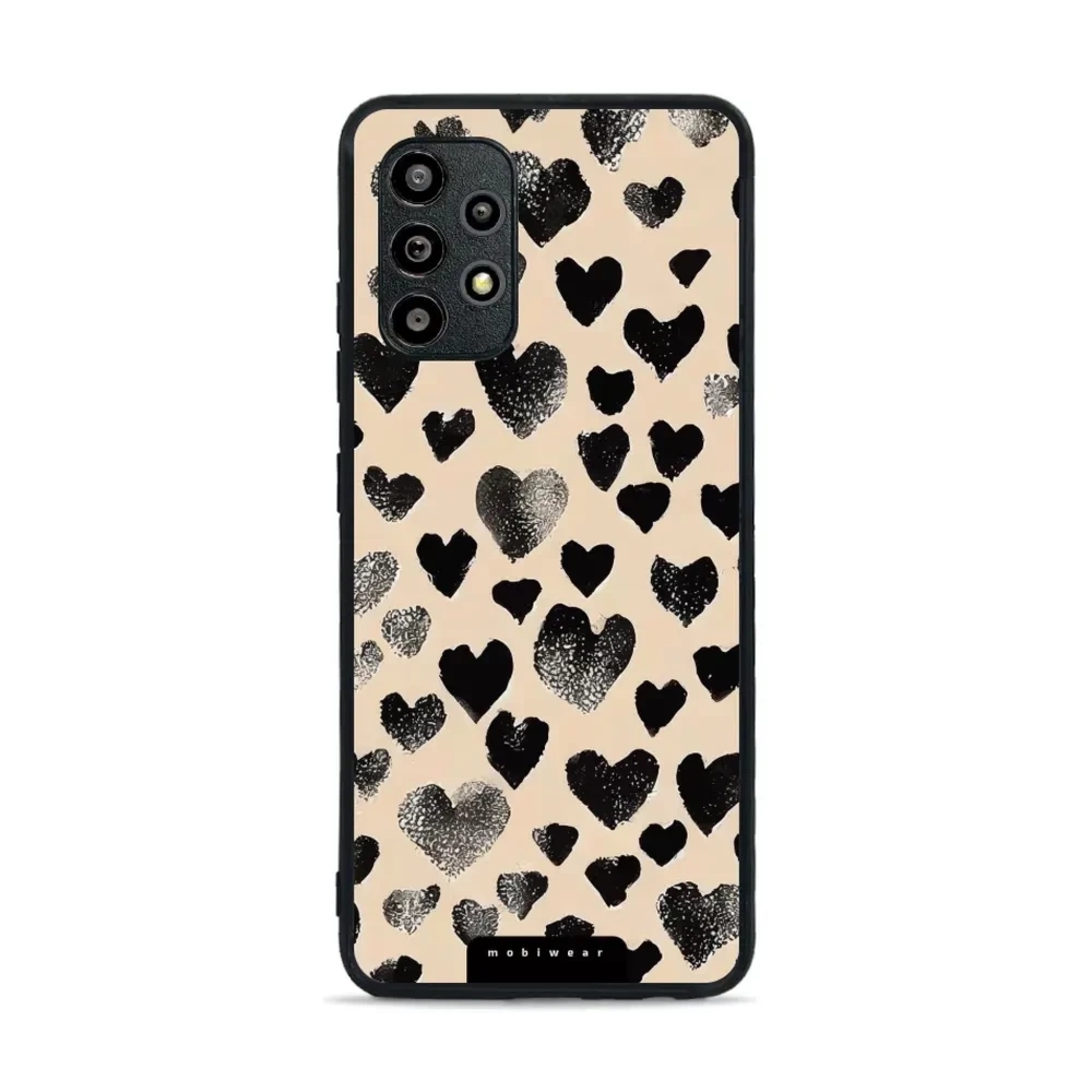 Etui ochronne do Galaxy A32 4G, Mobiwear Glossy Case, beżowa miłość