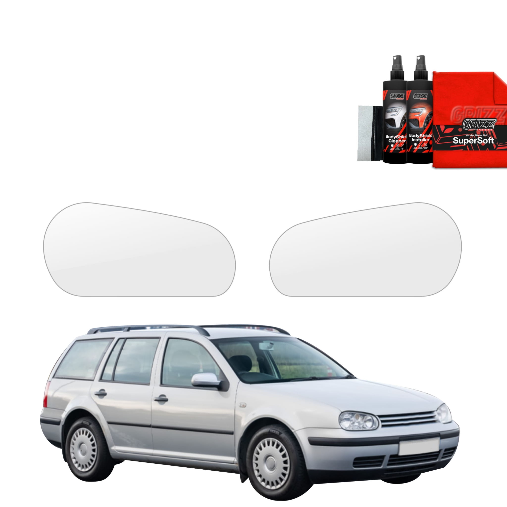 2w1 Folia ochronna na lampy Grizz Protector do Volkswagen Golf 4 Variant (1997-2003)