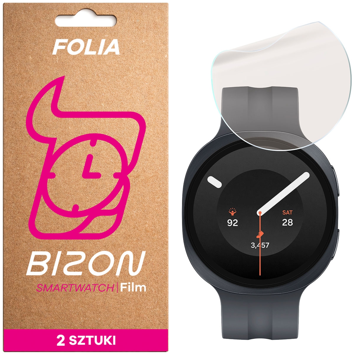 Folia matowa Bizon Watch Film Matte Duo do Galaxy Watch 9 44 mm, 2 sztuki
