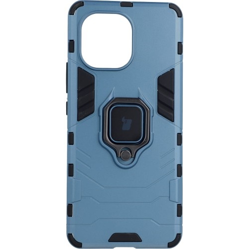 Image of Etui Bizon Case Armor Ring do Xiaomi Mi 11, niebieskie