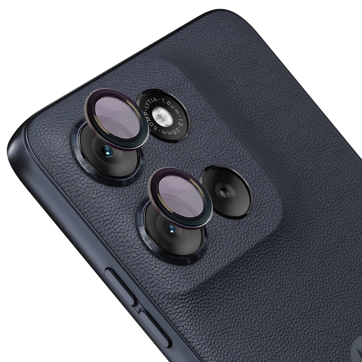 Image of Szkło na aparat Bizon Glass Snap Lens do Motorola Moto G56 5G, 1 zestaw, czarna ramka