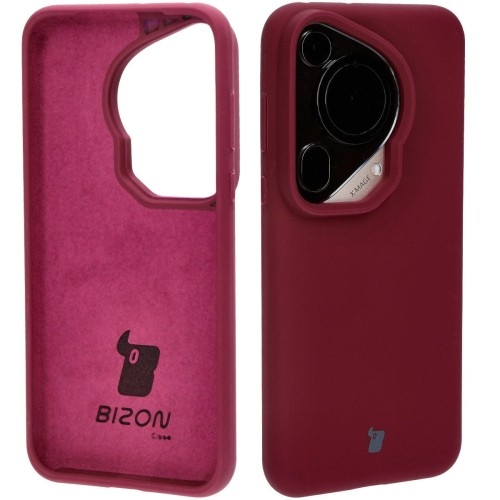 Image of Silikonowe etui Bizon Soft Case do Huawei Pura 70 Ultra, ciemnofioletowe