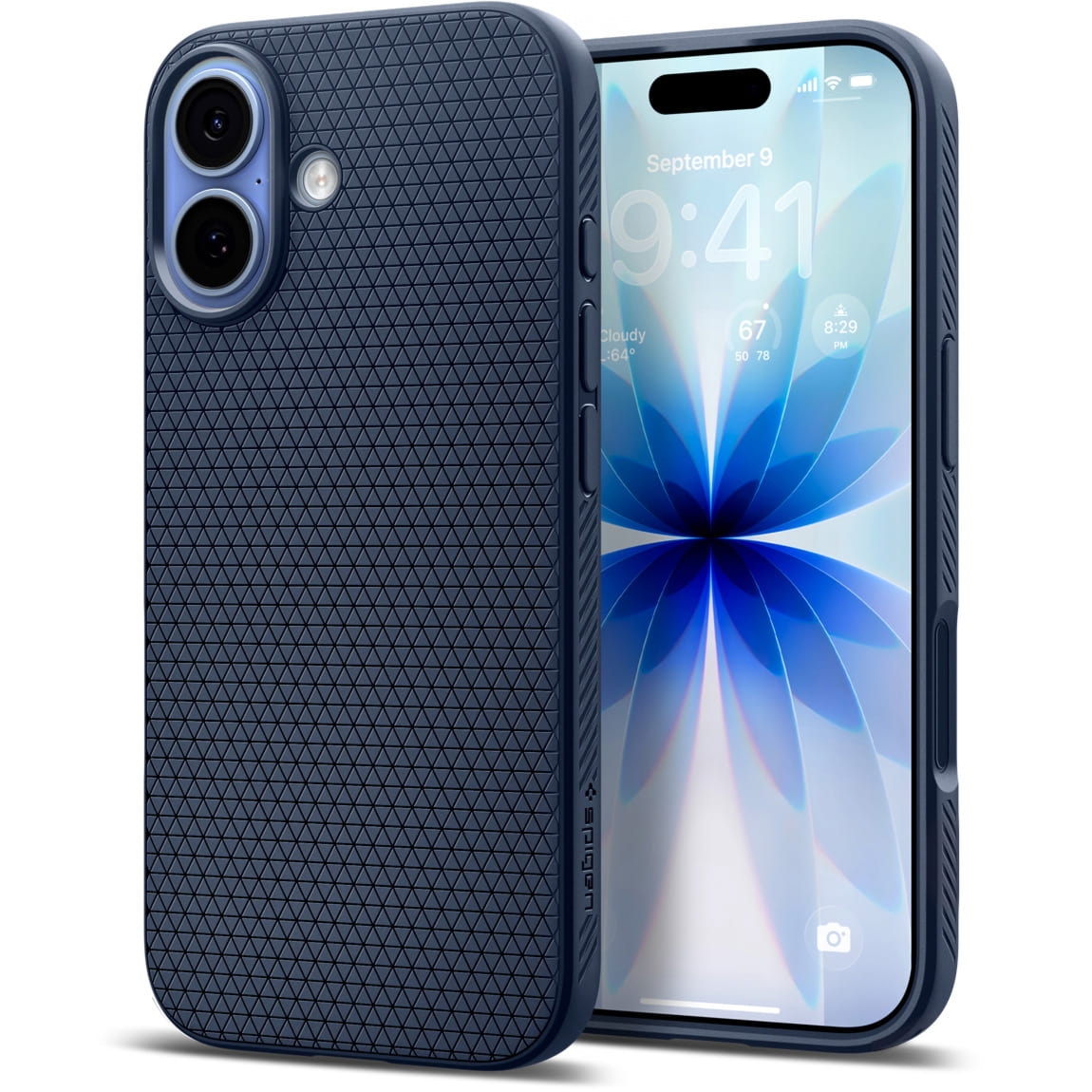 Etui Spigen Liquid Air do iPhone 17, granatowe