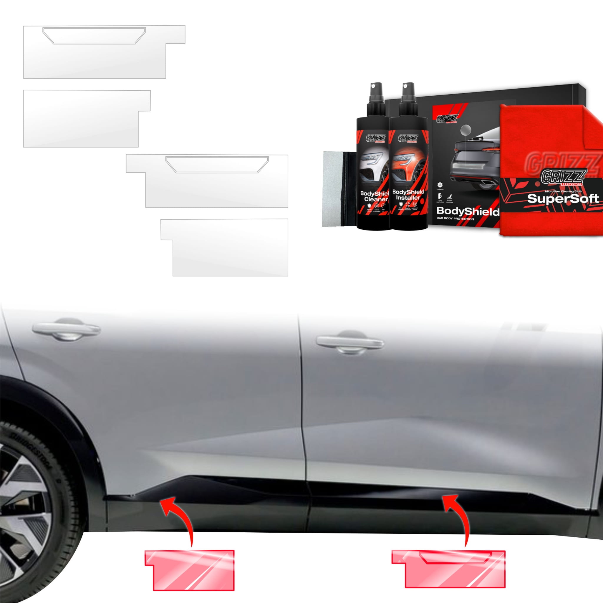 4w1 Folia ochronna Grizz Protector na progi do Renault Rafale (2024-2026)