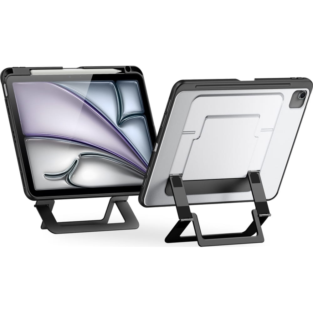 Etui z podstawką Dux Ducis Axis do iPad Air 11″ / 10.9″ 2020-2026 / Pro 11″ 2018-2022, przezroczysto-czarne