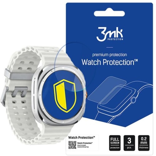 Image of Szkło hybrydowe 3mk Watch Protection do Huawei Watch GT 5 Pro 46mm, 3 sztuki