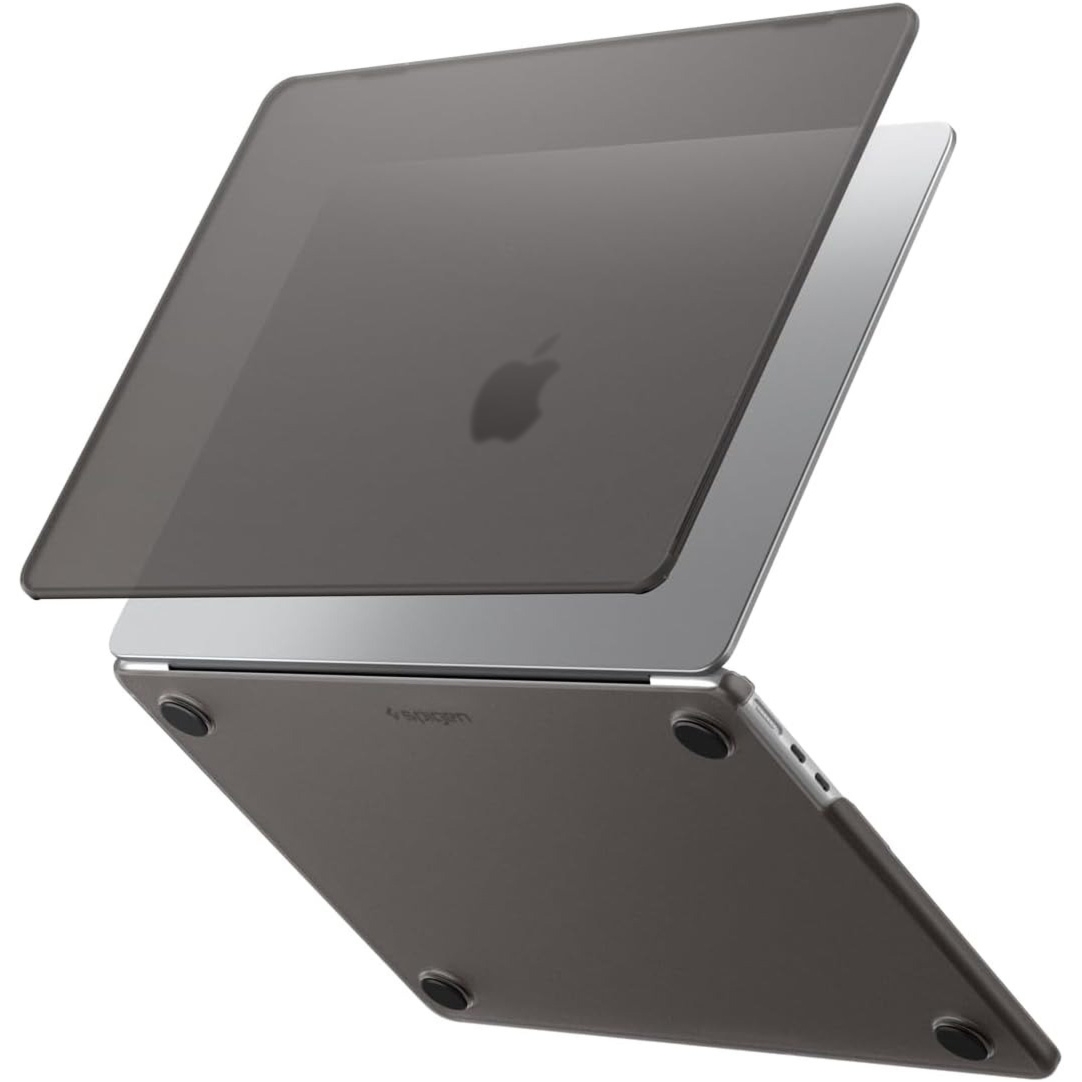 Etui Spigen Air Skin do MacBook Air 13.6″ M5 / M4 / M3 / M2, przydymione matowe