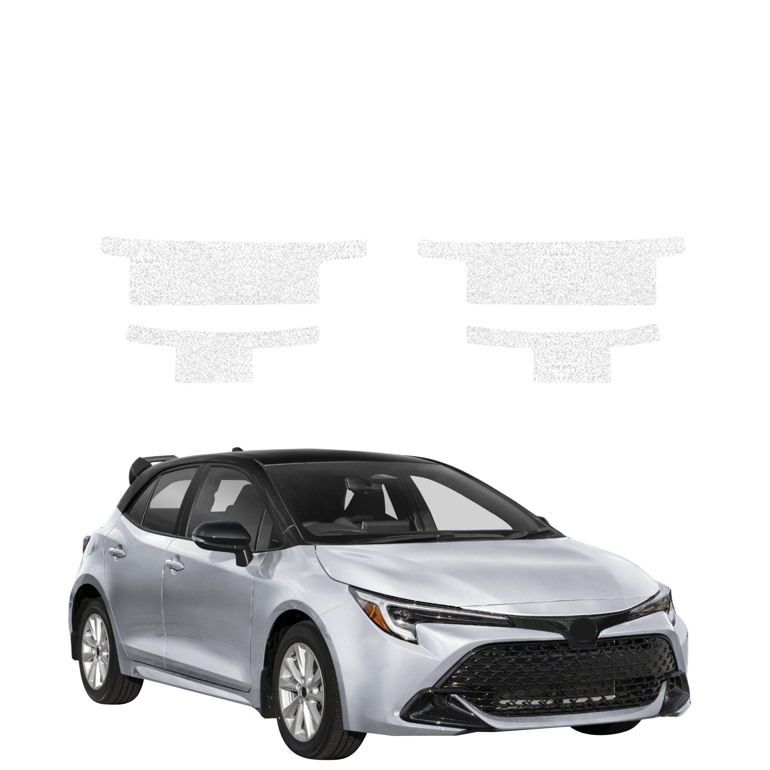 4w1 Biała powłoka techniczna Grizz Protector na progi Toyota Corolla Hatchback (2019-2026)