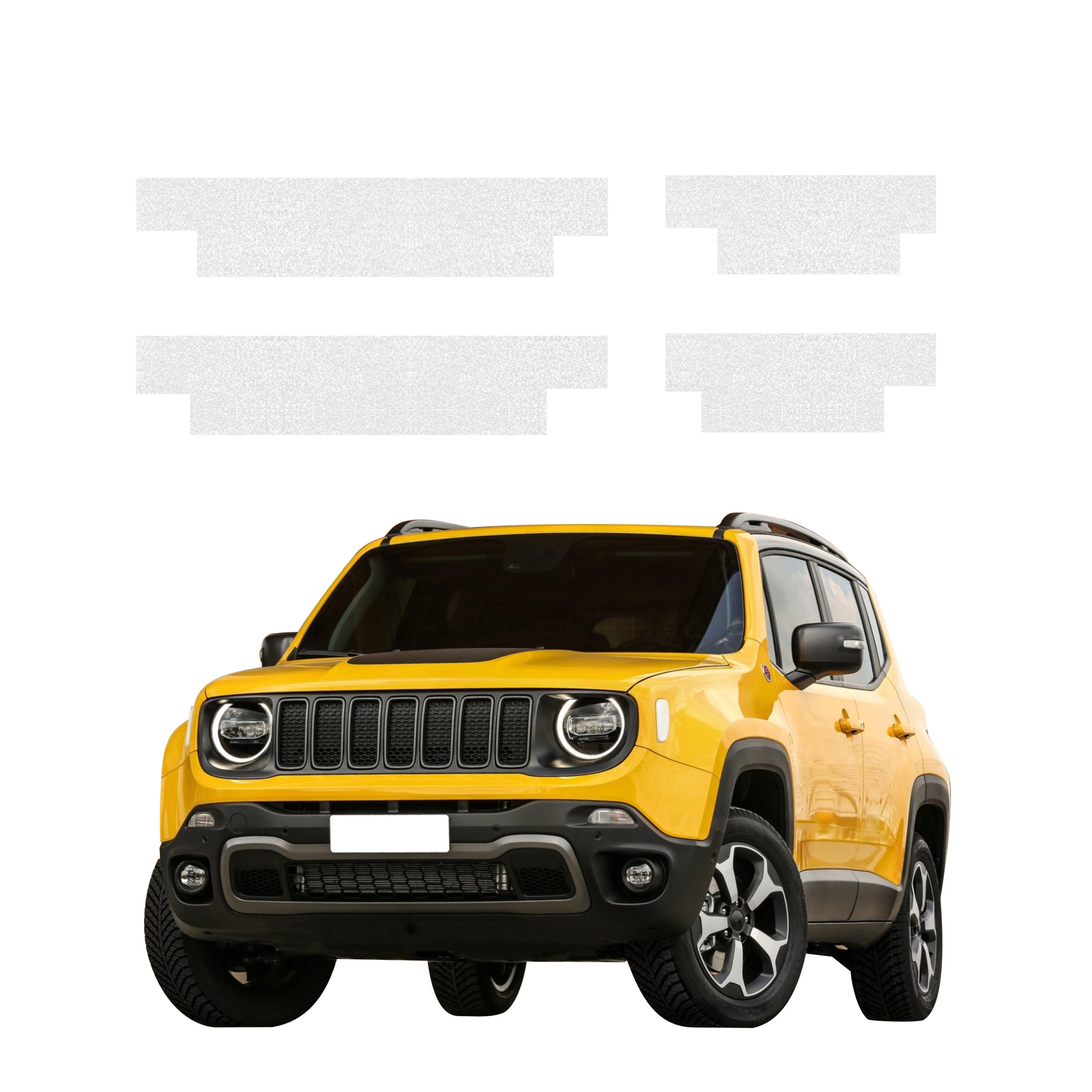 4w1 Bezbarwna powłoka techniczna Grizz Protector na progi Jeep Renegade (2022-2026)