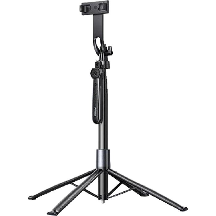 Uchwyt, kijek, statyw 4-nożny z pilotem Ugreen P849 Selfie Stick Bluetooth 5.0, czarny