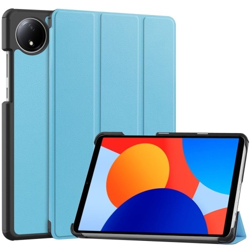 Image of Etui z klapką Bizon Case Tab Croc do Xiaomi Redmi Pad SE 8.7, niebieskie