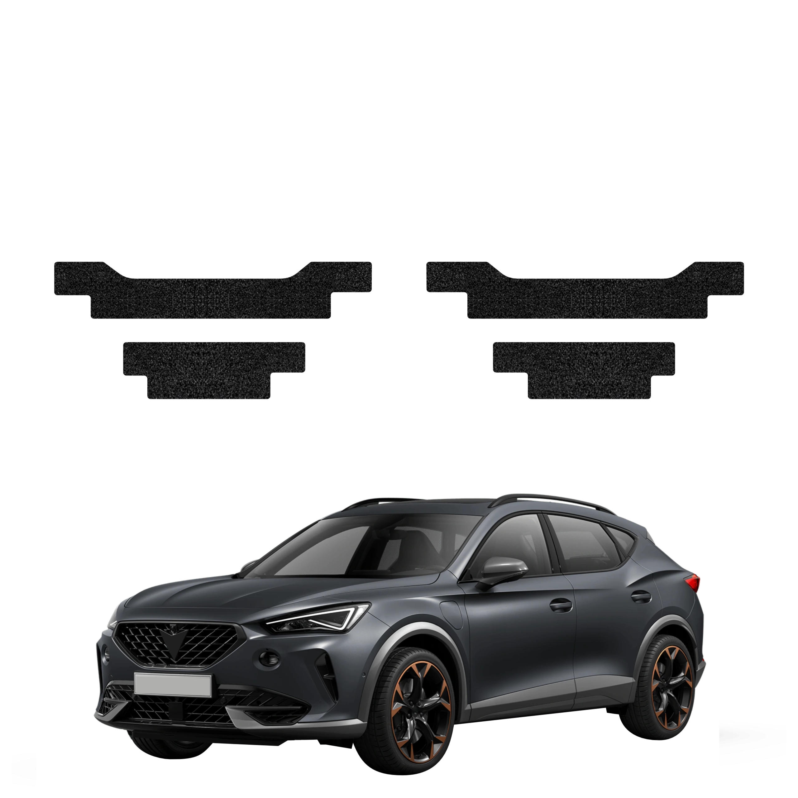 4w1 Czarna powłoka techniczna Grizz Protector na progi Cupra Formentor (2020-2024)