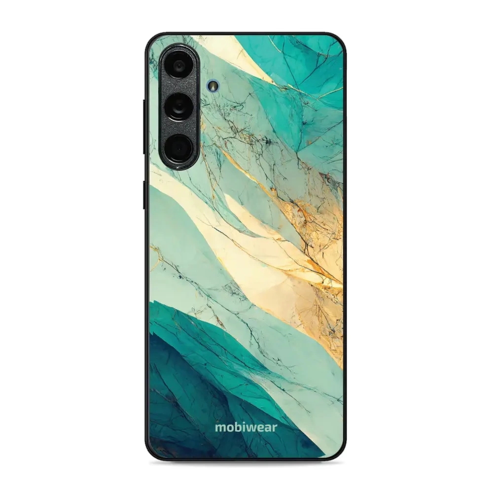 Etui ochronne do Galaxy M55 5G, Mobiwear Glossy Case, turkusowy marmur