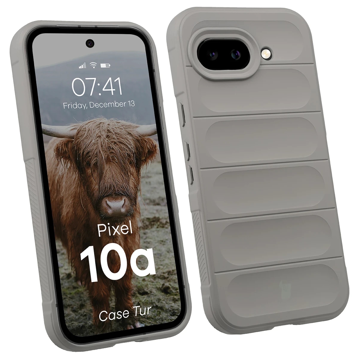 Pancerne etui Bizon Case Tur do Google Pixel 10a, jasnoszare