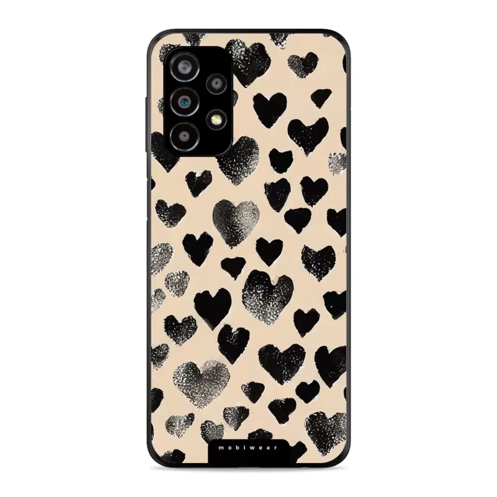 Etui ochronne do Galaxy A23 4G, Mobiwear Glossy Case, beżowa miłość