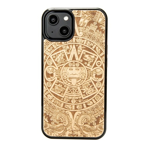 Image of Drewniane etui Bewood do iPhone 15, Kalendarz Aztecki Aniegre